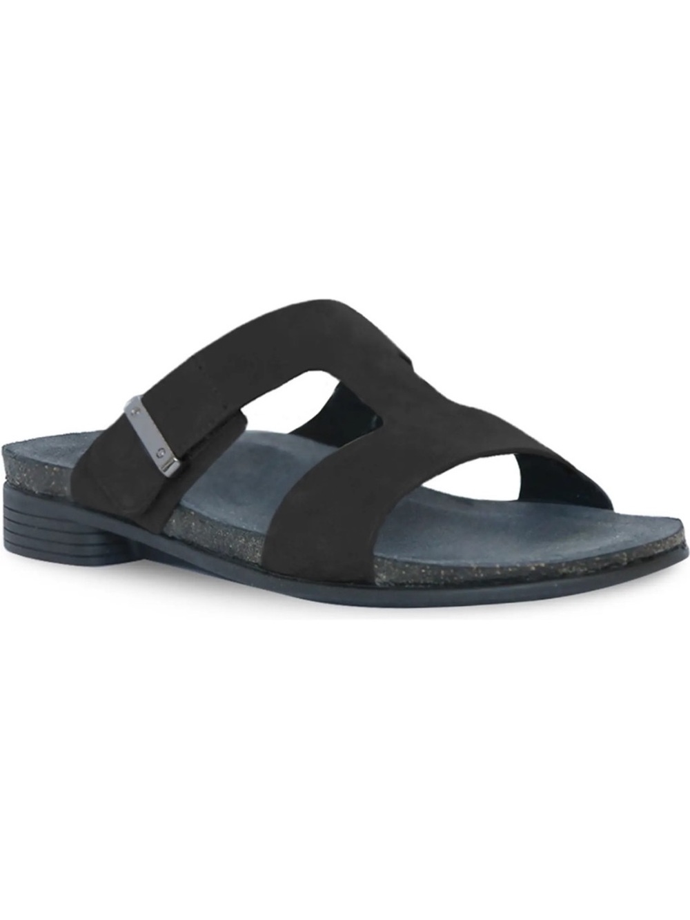 Nubuck leather Munro Jody sandals adjustable buckle strap contoured footbed 8